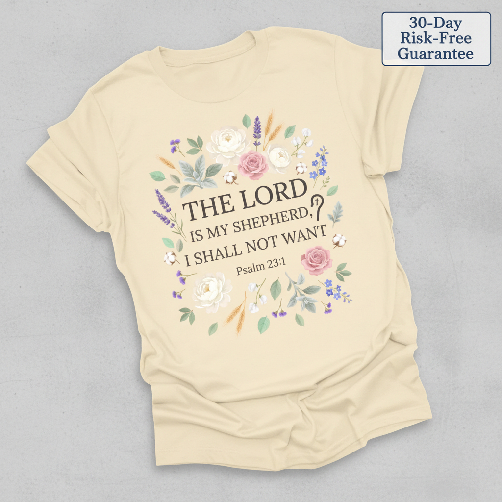 The Lord Is My Shepherd T-Shirt_fold_tilt