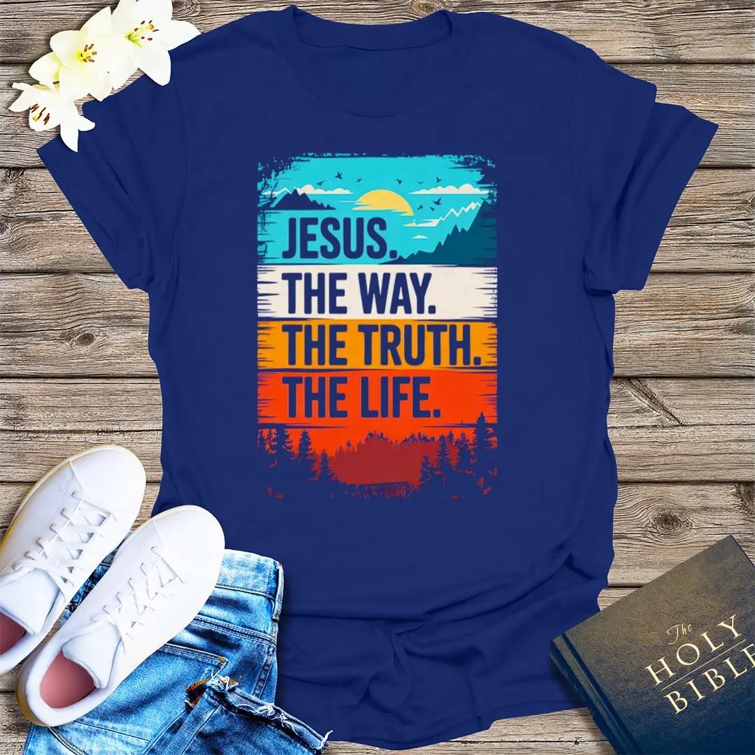 The Way, The Truth, The Life T-Shirt - Navy
