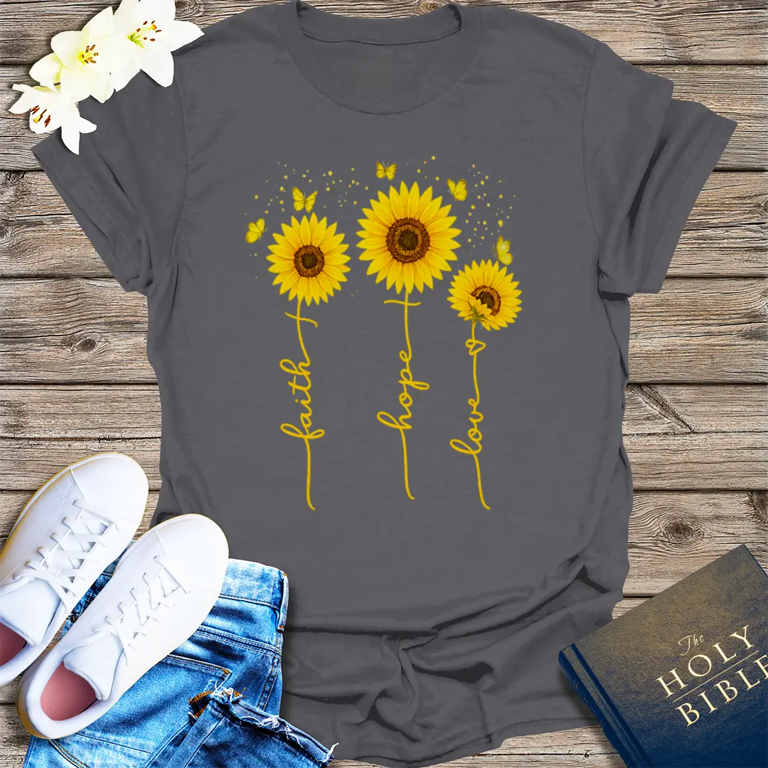 The Way, The Truth, The Life T-Shirt - Charcoal