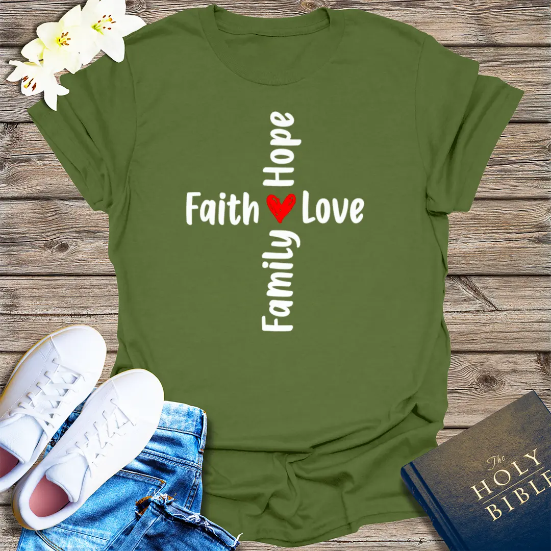 The Way, The Truth, The Life T-Shirt - Military Green