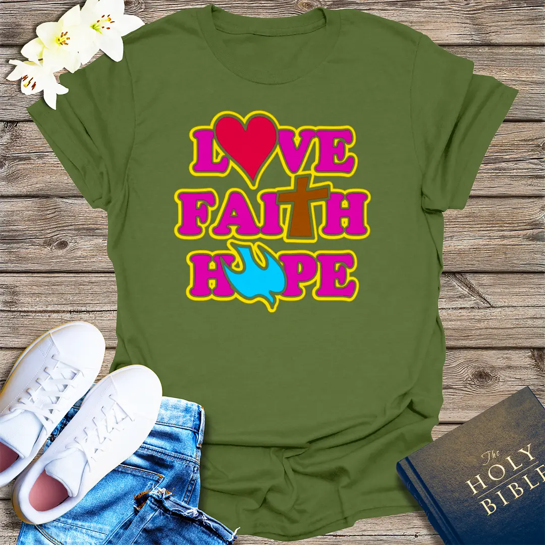 The Way, The Truth, The Life T-Shirt - Military Green