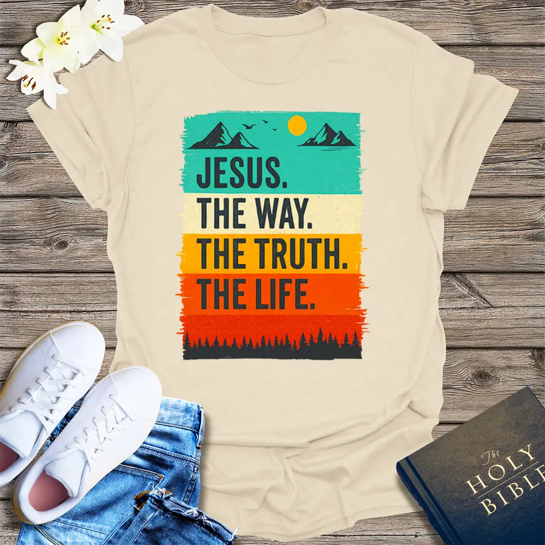 The Way, The Truth, The Life T-Shirt - Natural