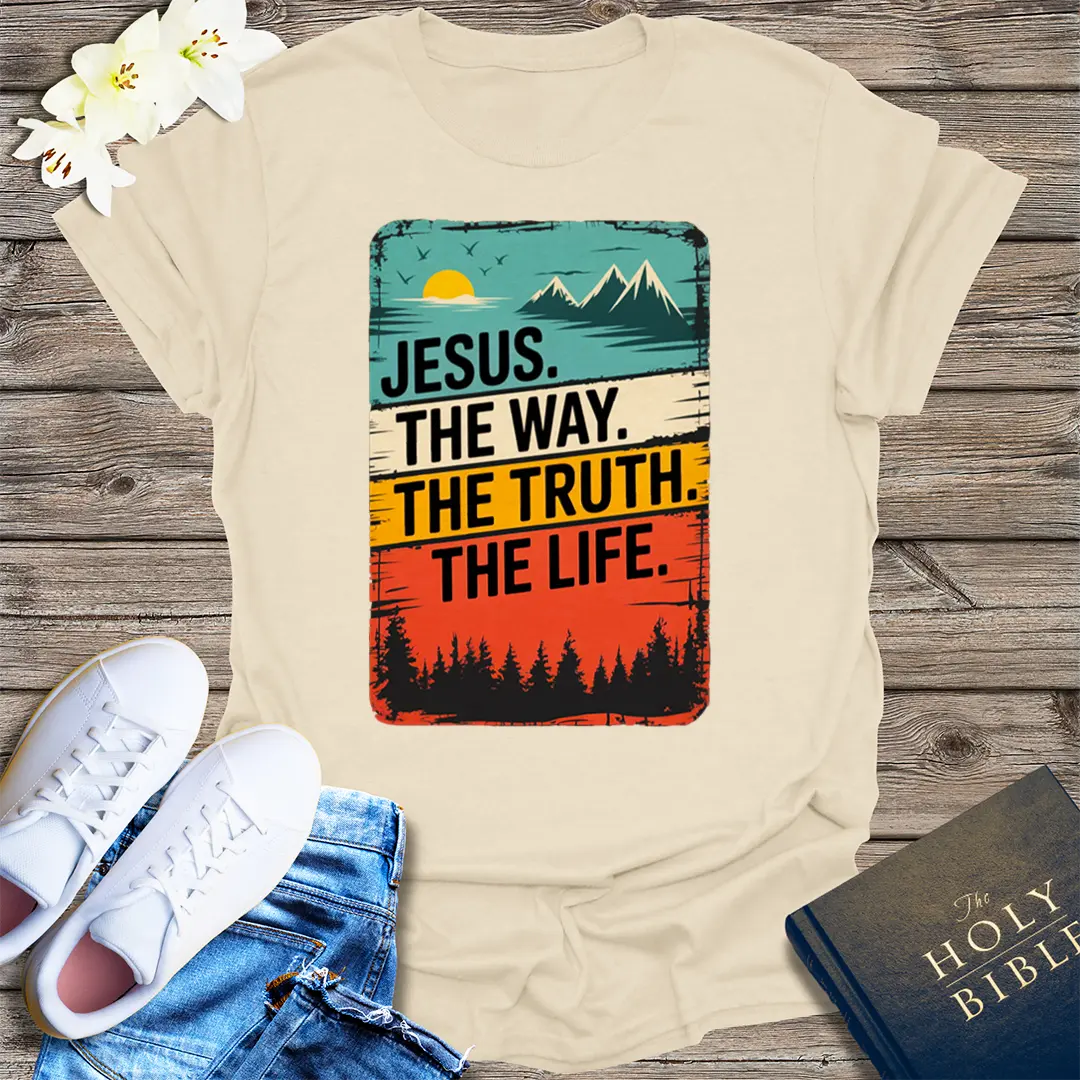 The Way, The Truth, The Life T-Shirt - Natural