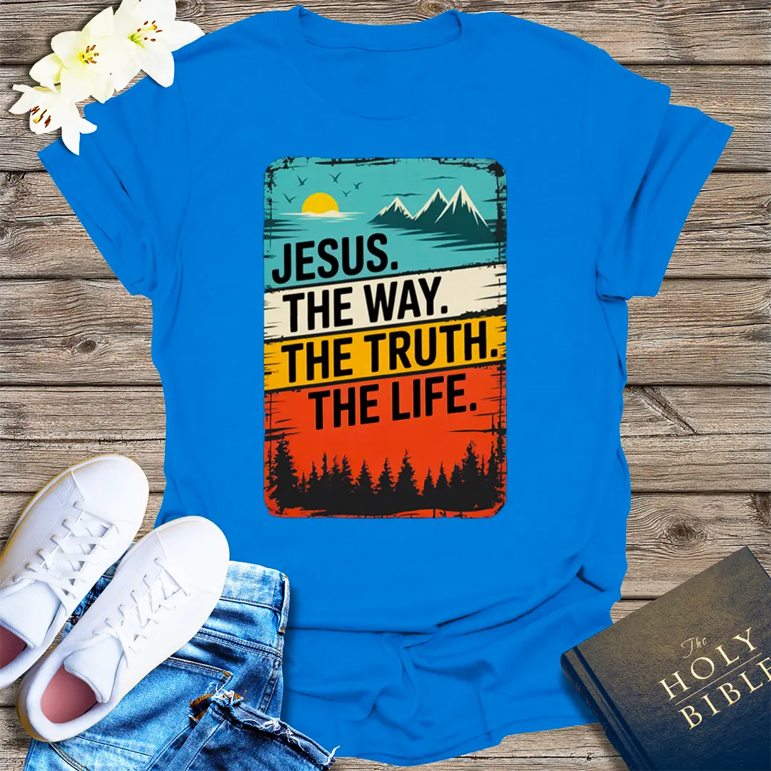 The Way, The Truth, The Life T-Shirt - Royal
