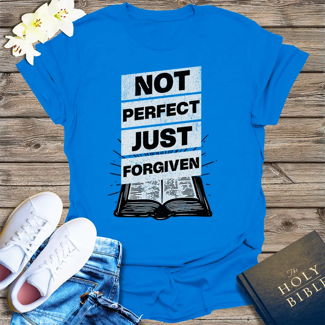 Not Perfect Just Forgiven T-Shirt - Royal