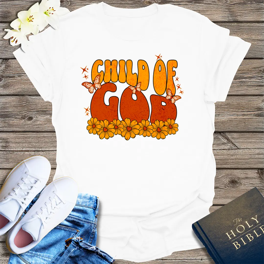 Retro Child of God T-Shirt - White