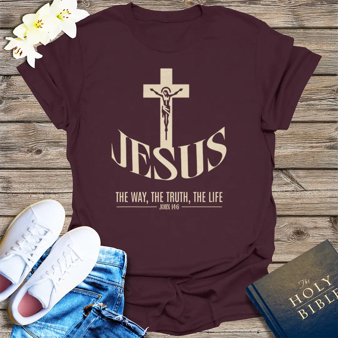 Jesus the Way T-Shirt - Dark Chocolate