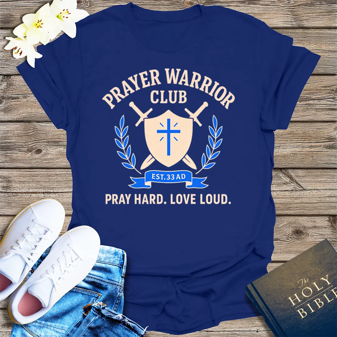 Prayer Warrior Club T-Shirt - Navy