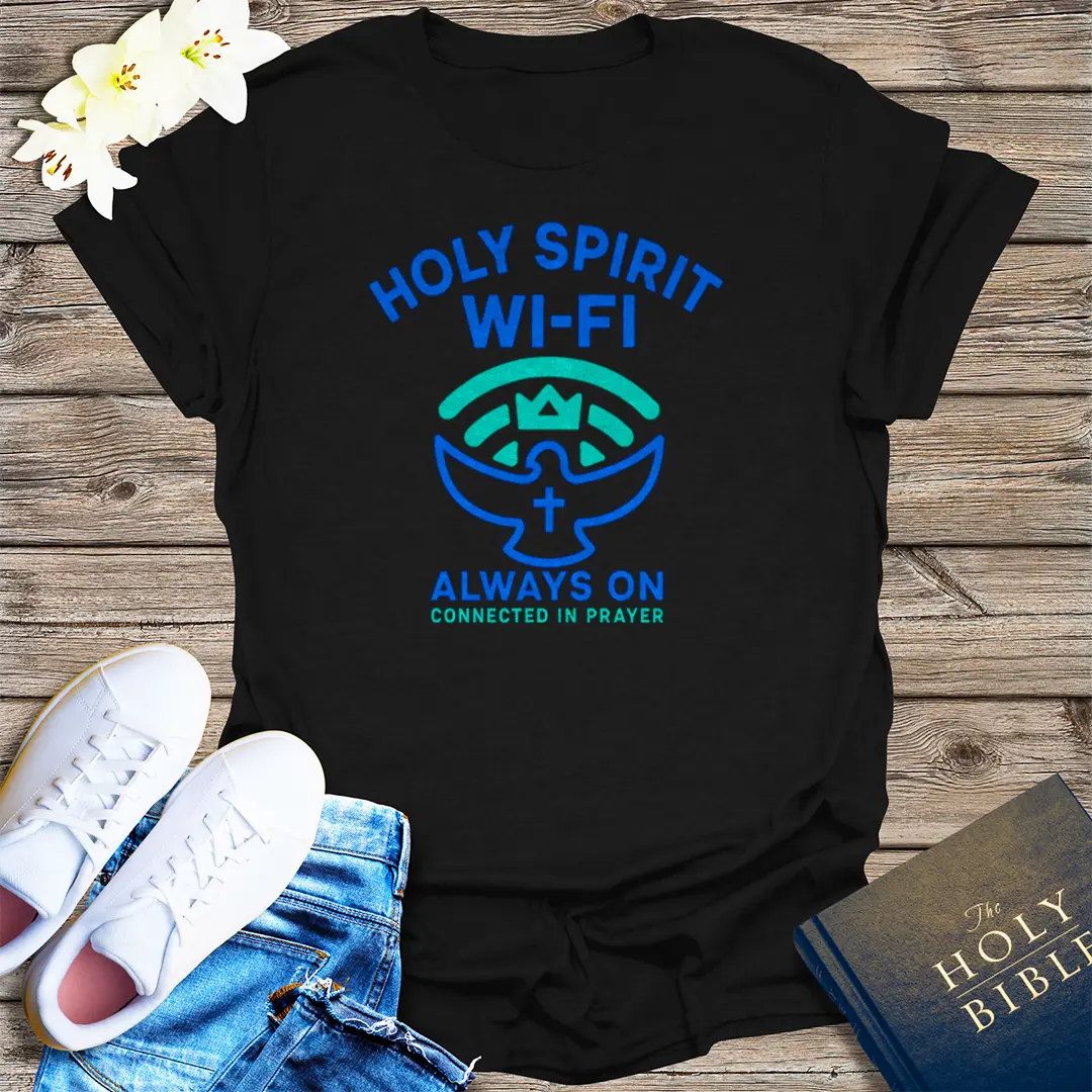 Holy Spirit Wi-Fi T-Shirt - Black