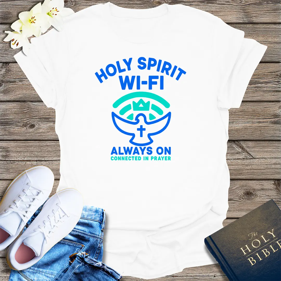 Holy Spirit Wi-Fi T-Shirt - White