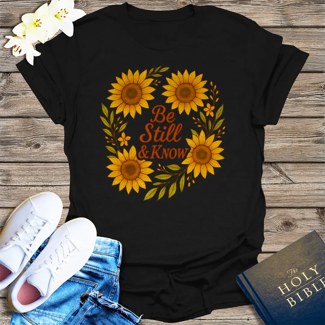 Be Still & Know T-Shirt - Black