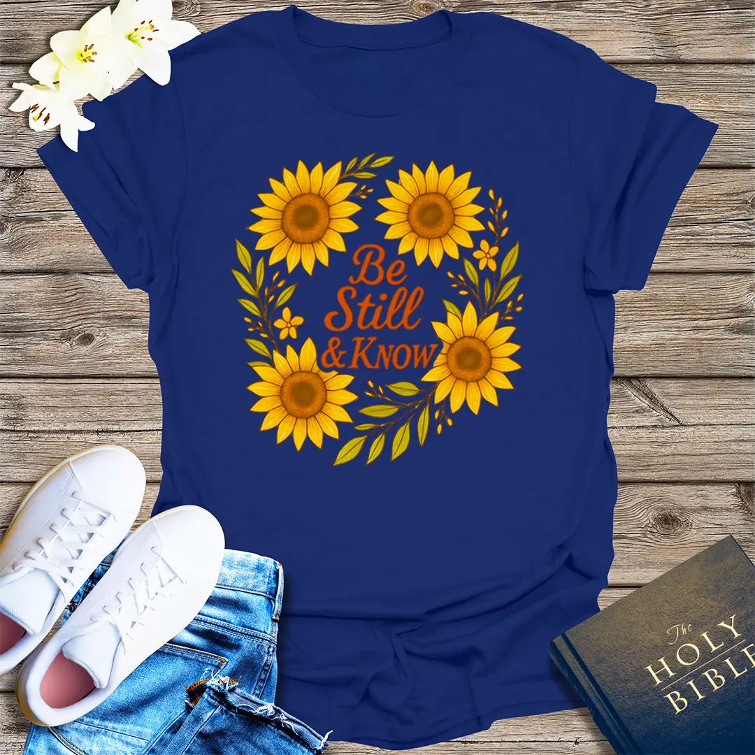 Be Still & Know T-Shirt - Navy
