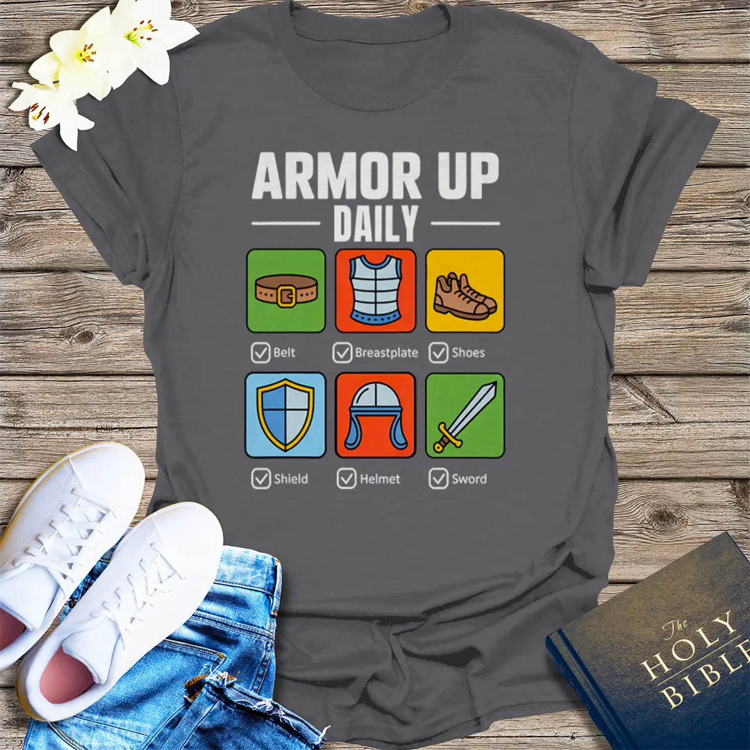 Armor Up Daily T-Shirt - Charcoal