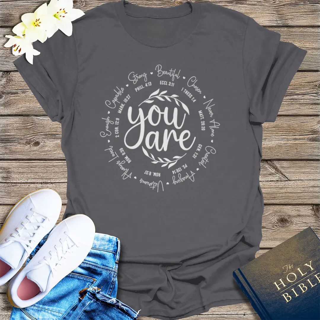 Powered by Prayer T-Shirt - Charcoal
