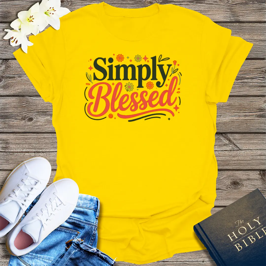 Simply Blessed T-Shirt - Daisy