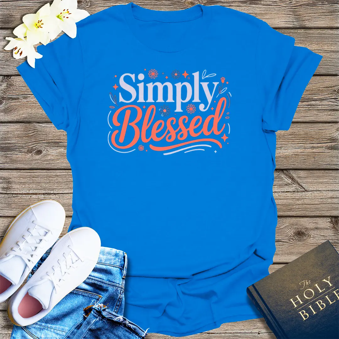 Simply Blessed T-Shirt - Royal