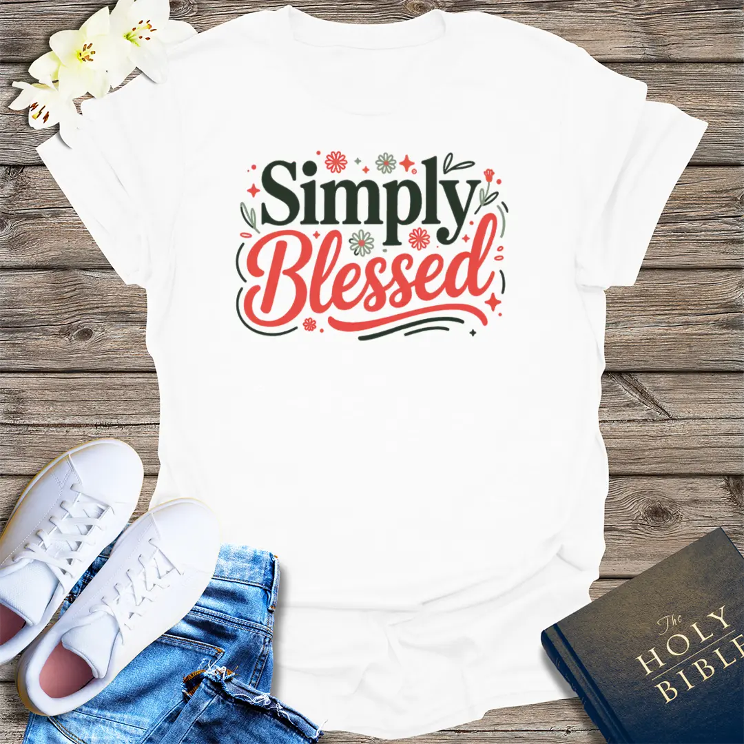 Simply Blessed T-Shirt - White