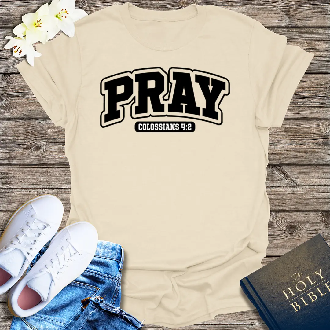 Devote Yourself to Prayer T-Shirt - Natural