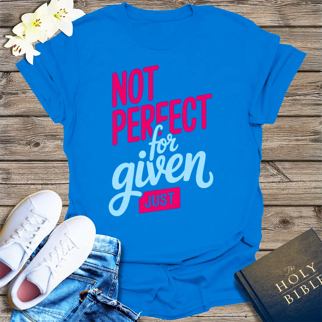 Not Perfect Just Forgiven T-Shirt - Royal