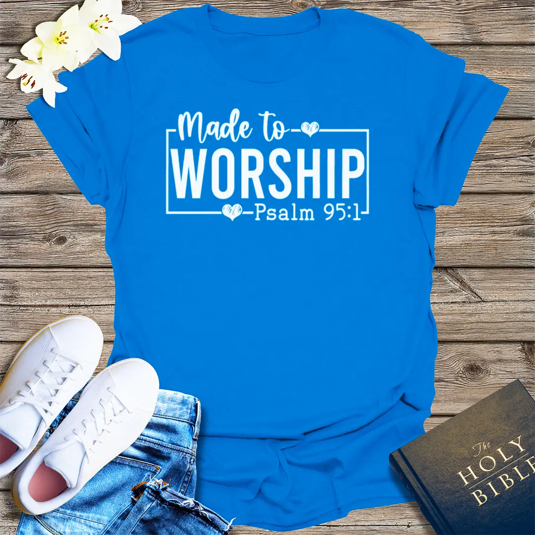 Powered by Prayer T-Shirt - Royal