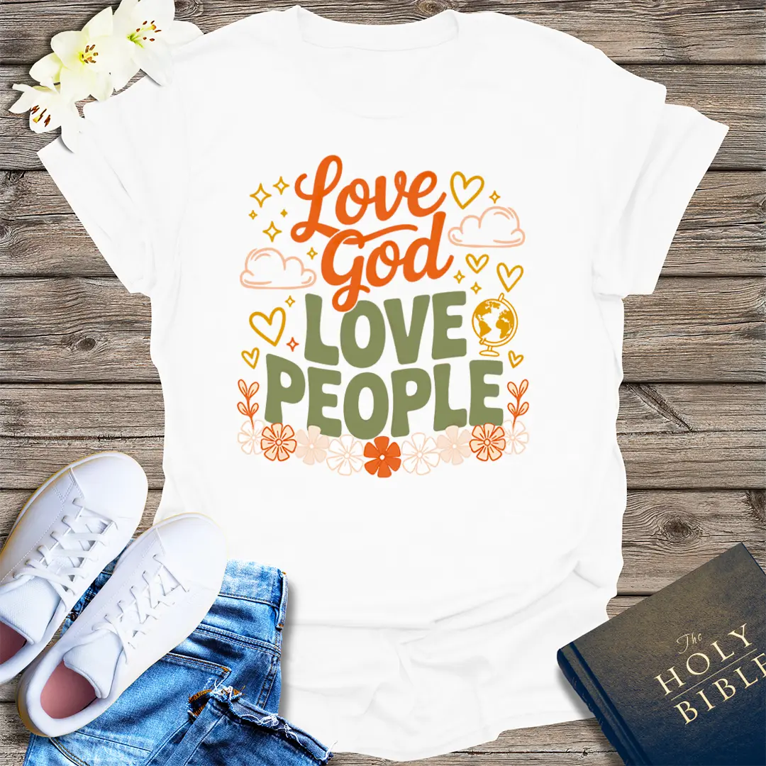 Love God Love People T-Shirt - White