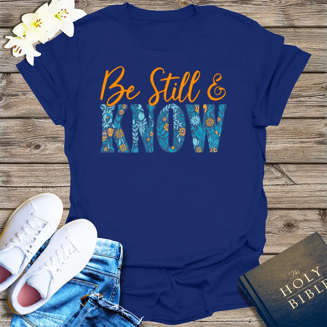 Be Still & Know T-Shirt - Navy