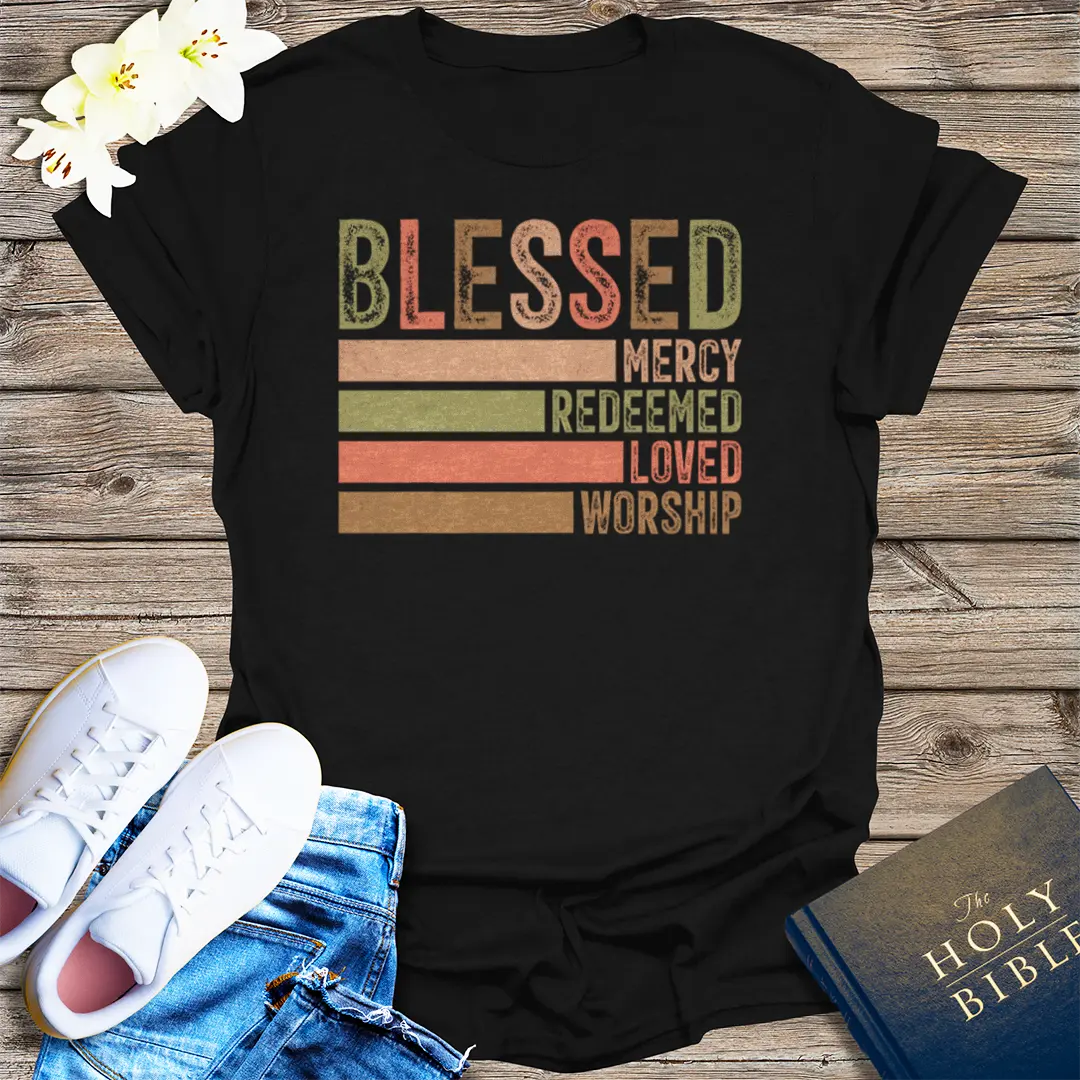 Blessed & Redeemed T-Shirt - Black