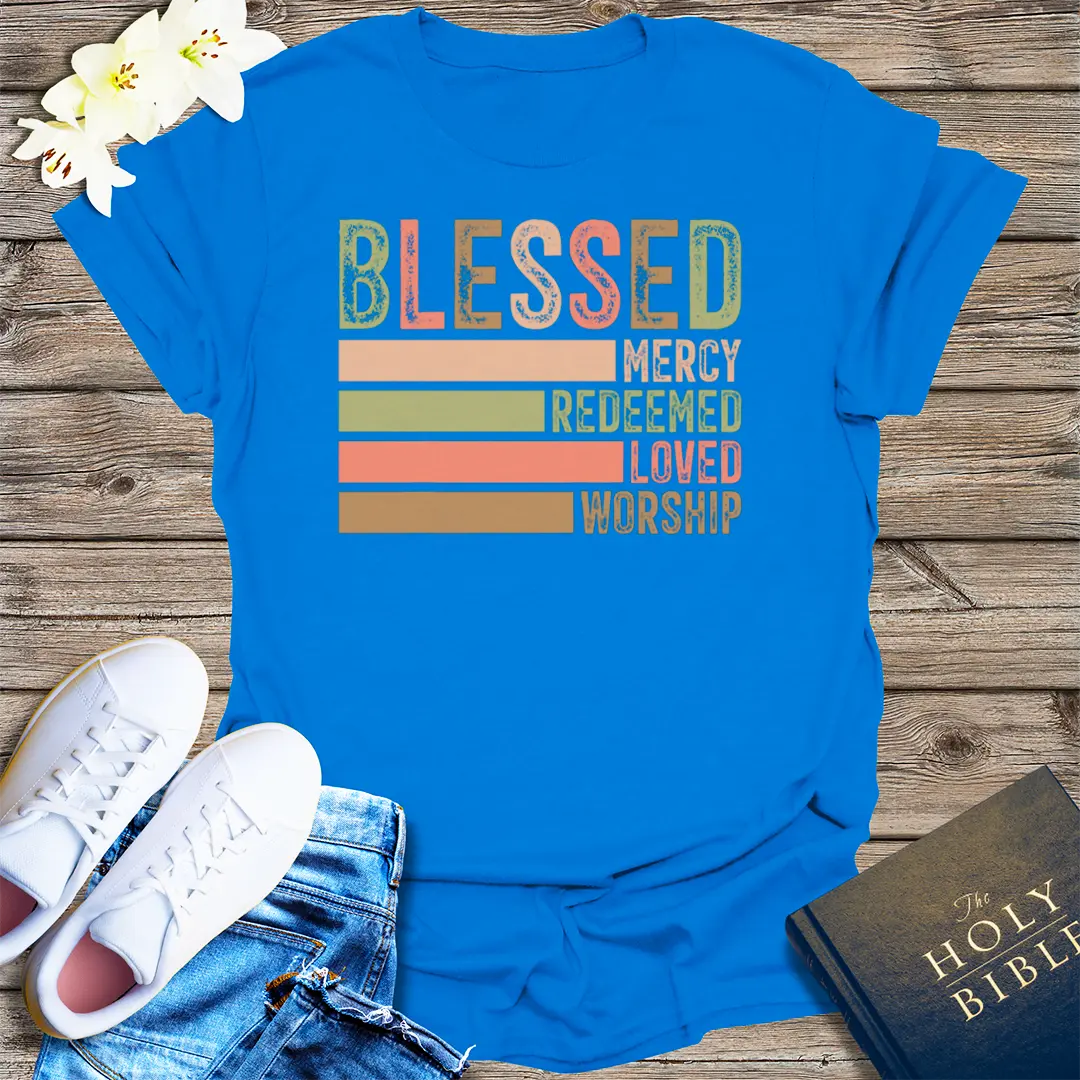 Blessed & Redeemed T-Shirt - Royal