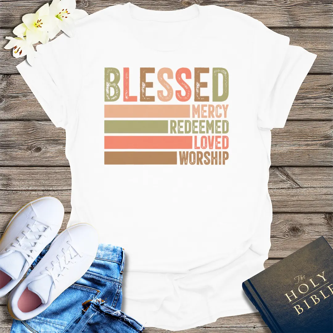 Blessed & Redeemed T-Shirt - White