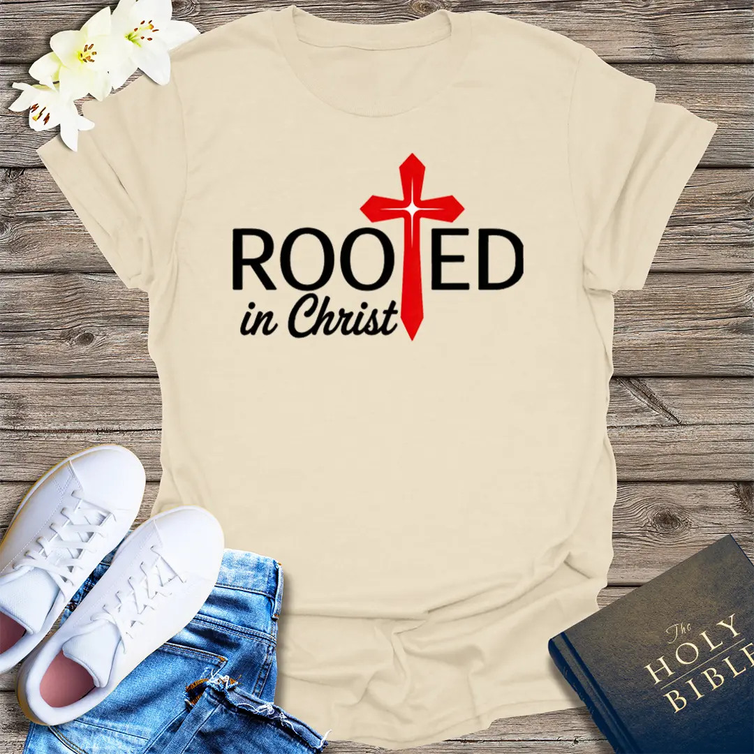 Rooted in Christ T-Shirt - Natural