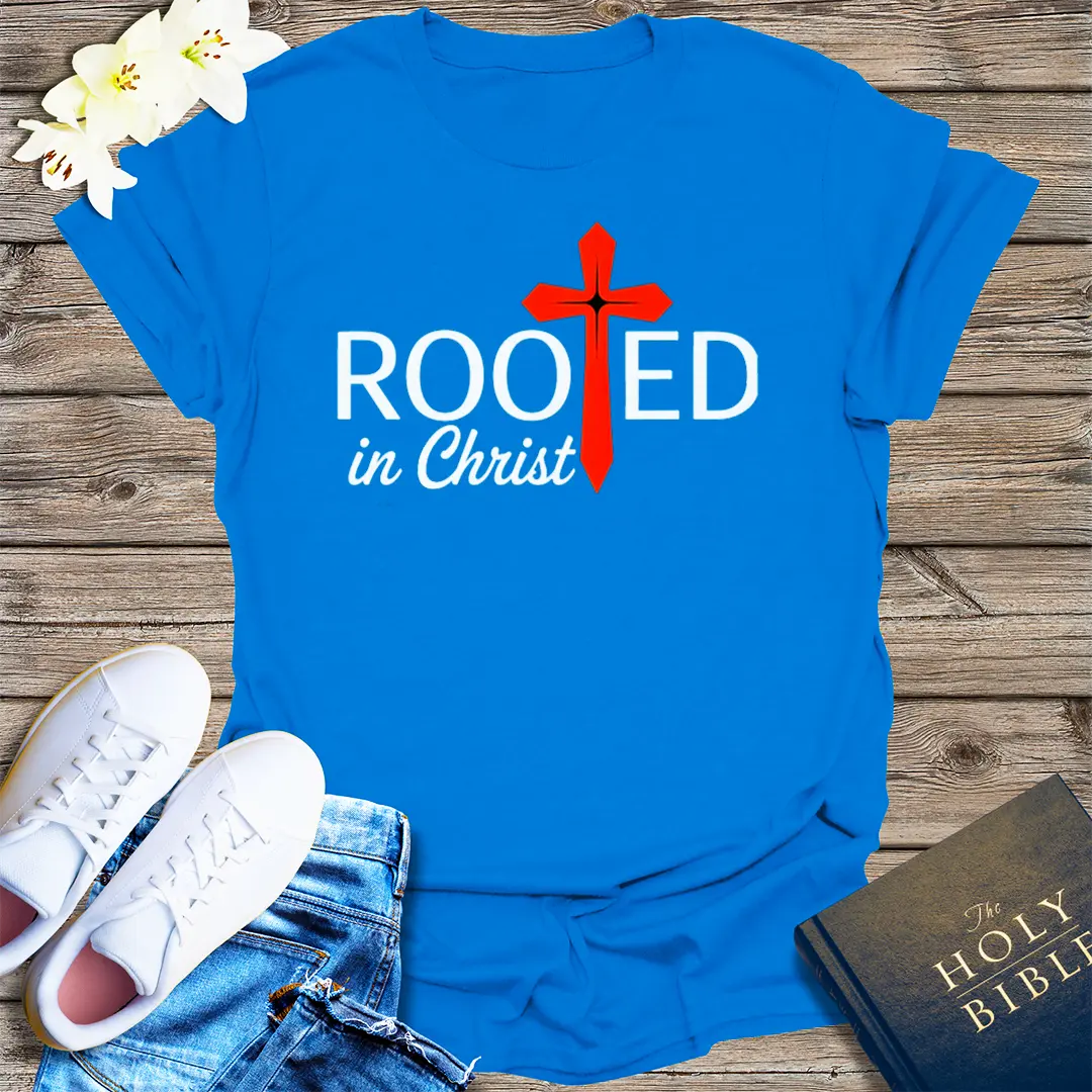 Rooted in Christ T-Shirt - Royal