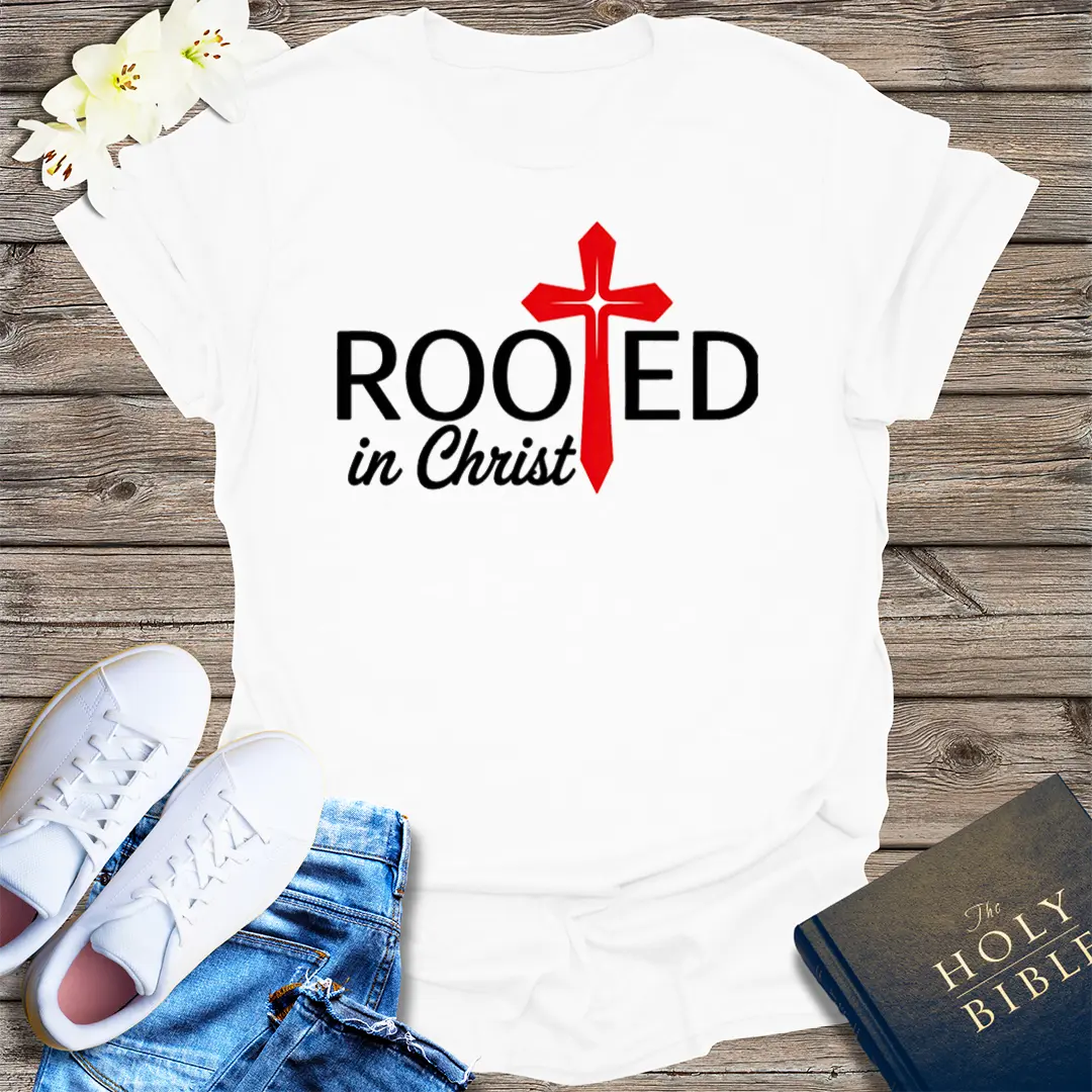 Rooted in Christ T-Shirt - White
