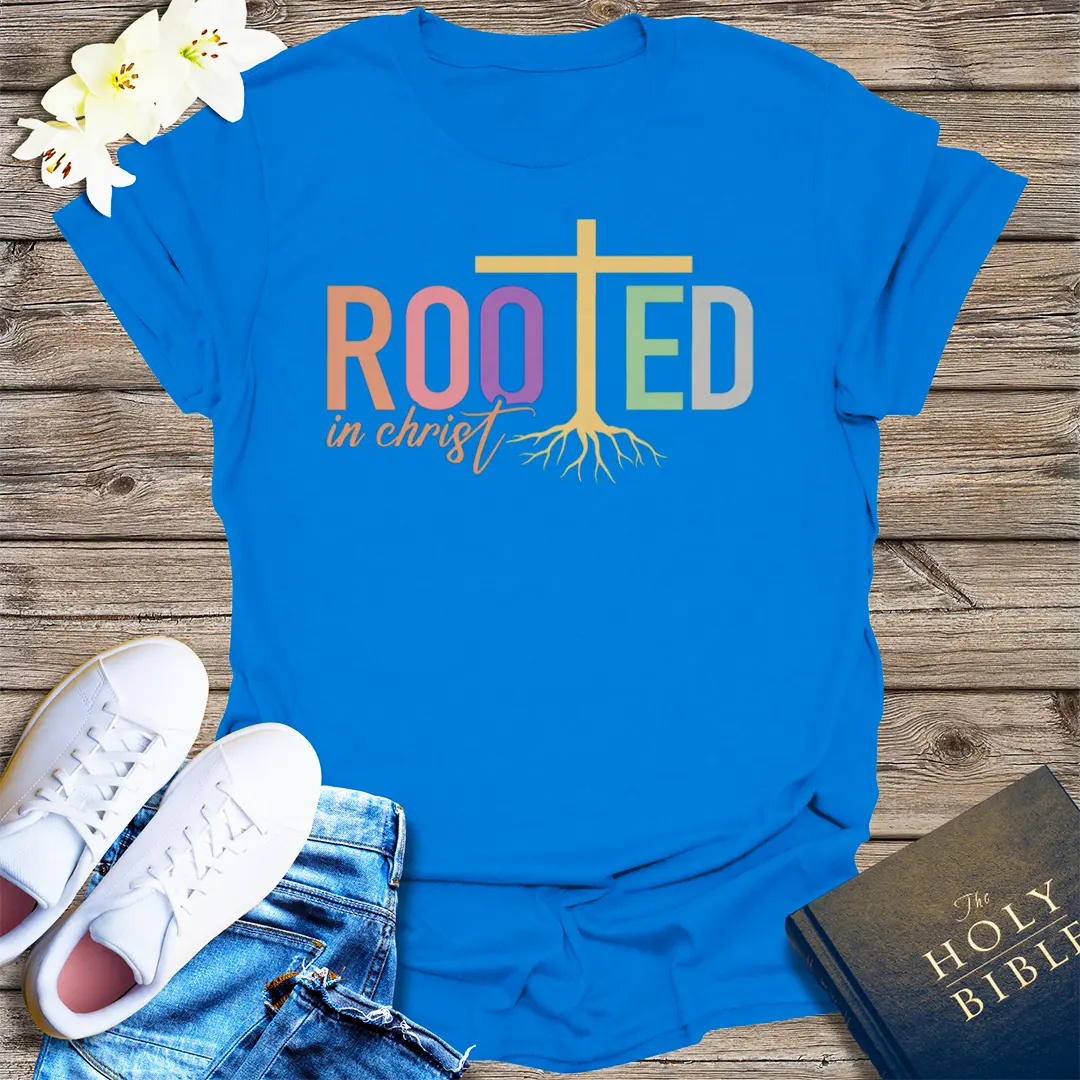Rooted in Christ T-Shirt - Royal