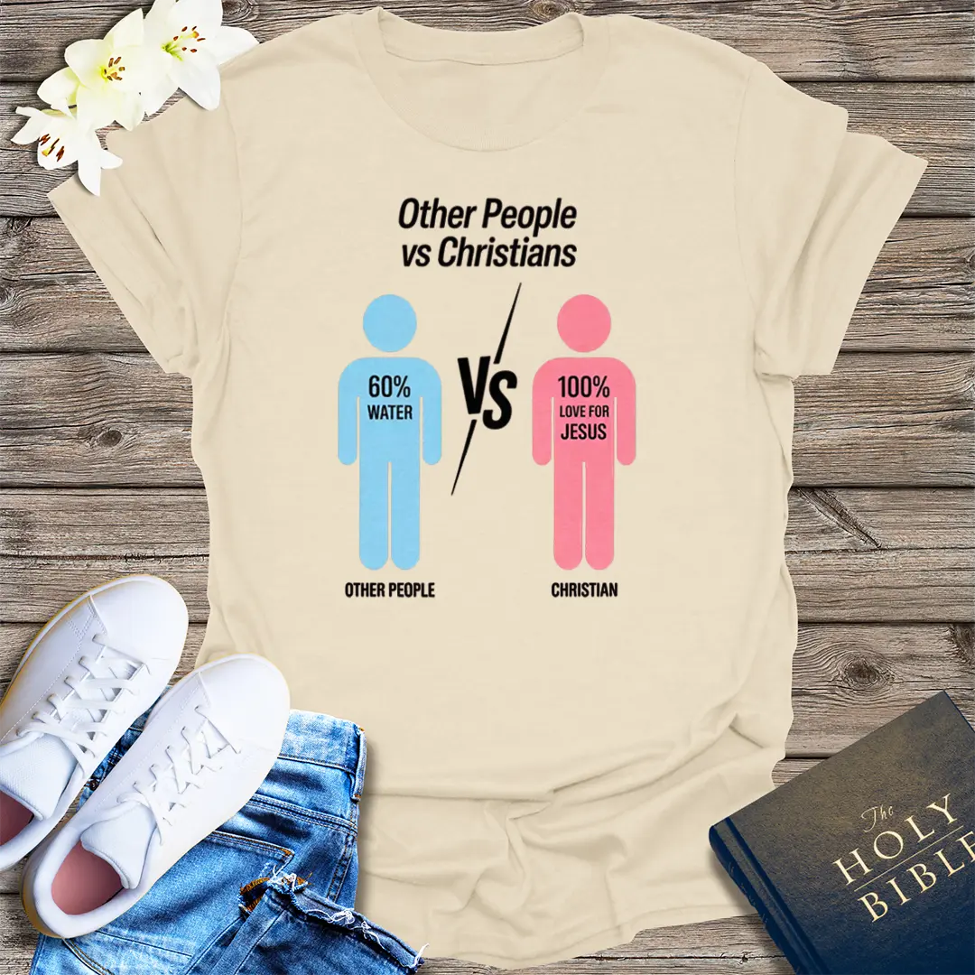 100% Love for Jesus T-Shirt - Natural