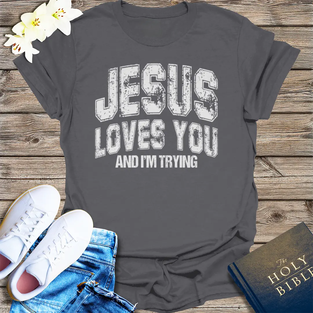 Thou Shalt Not Try Me T-Shirt - Charcoal