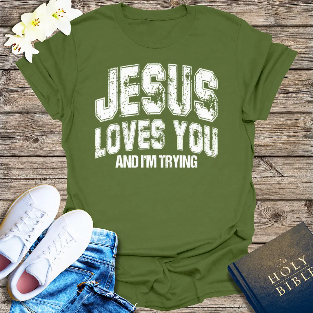 Thou Shalt Not Try Me T-Shirt - Military Green