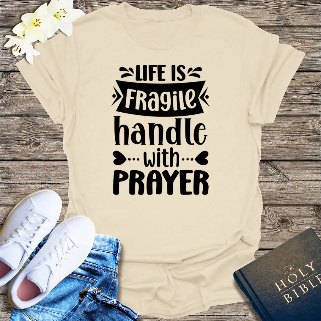 Powered by Prayer T-Shirt - Natural