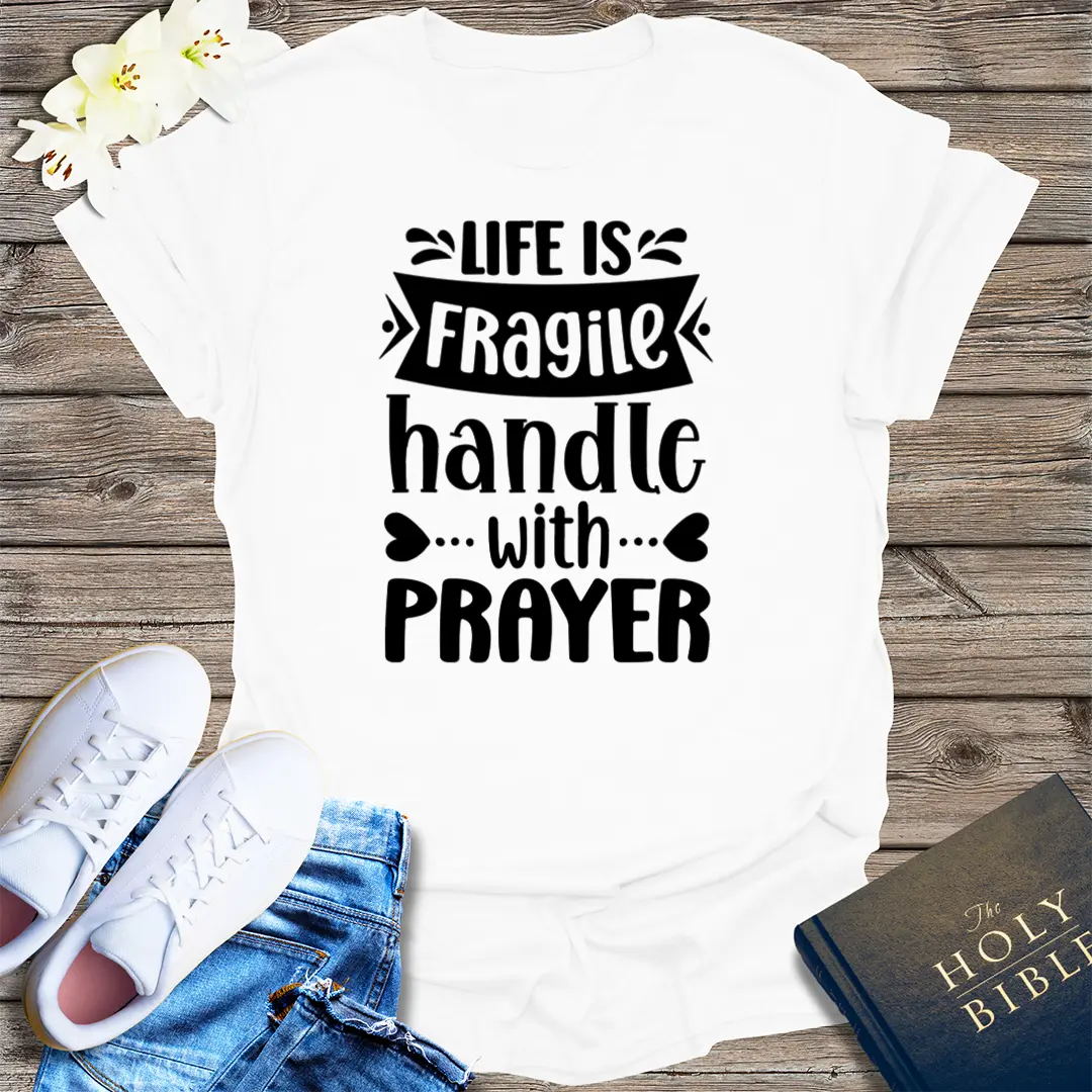 Powered by Prayer T-Shirt - White
