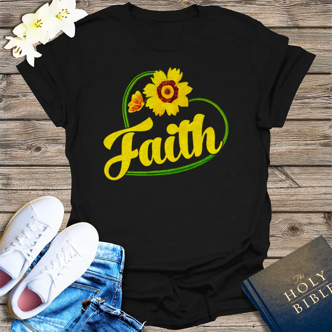 Sunflower Faith T-Shirt - Black