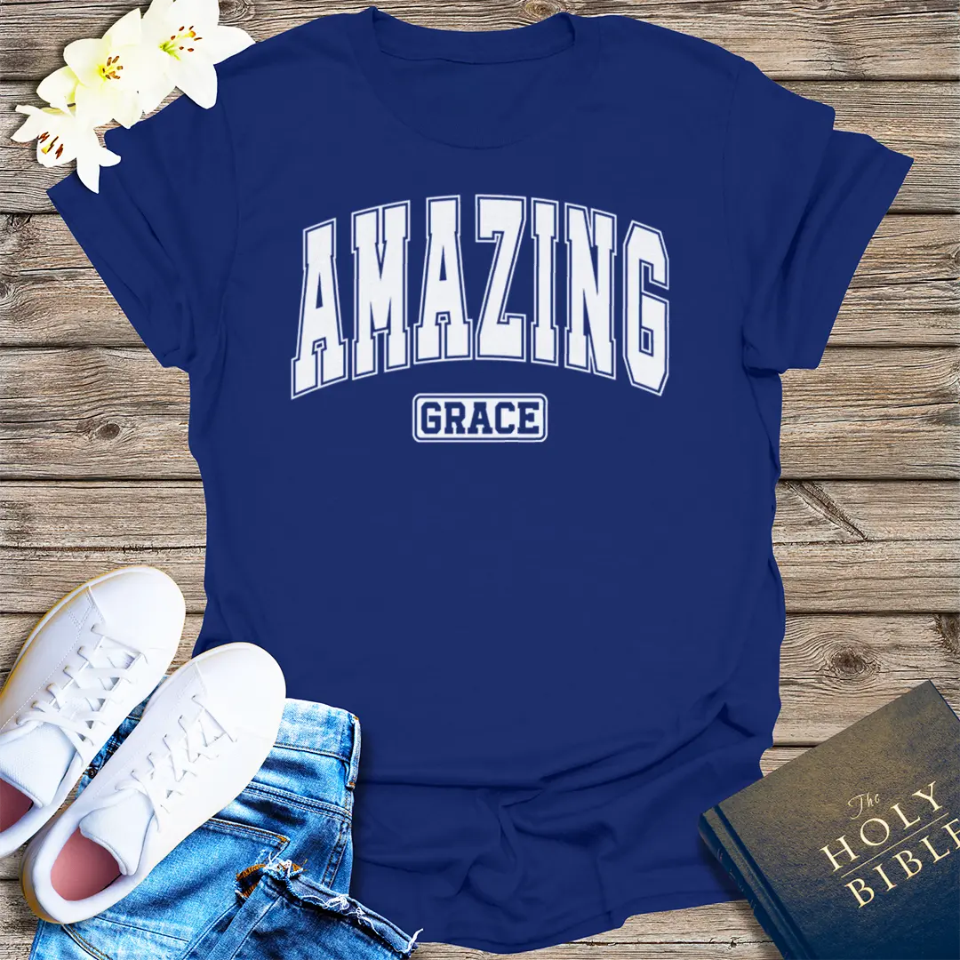 Amazing Grace T-Shirt - Navy