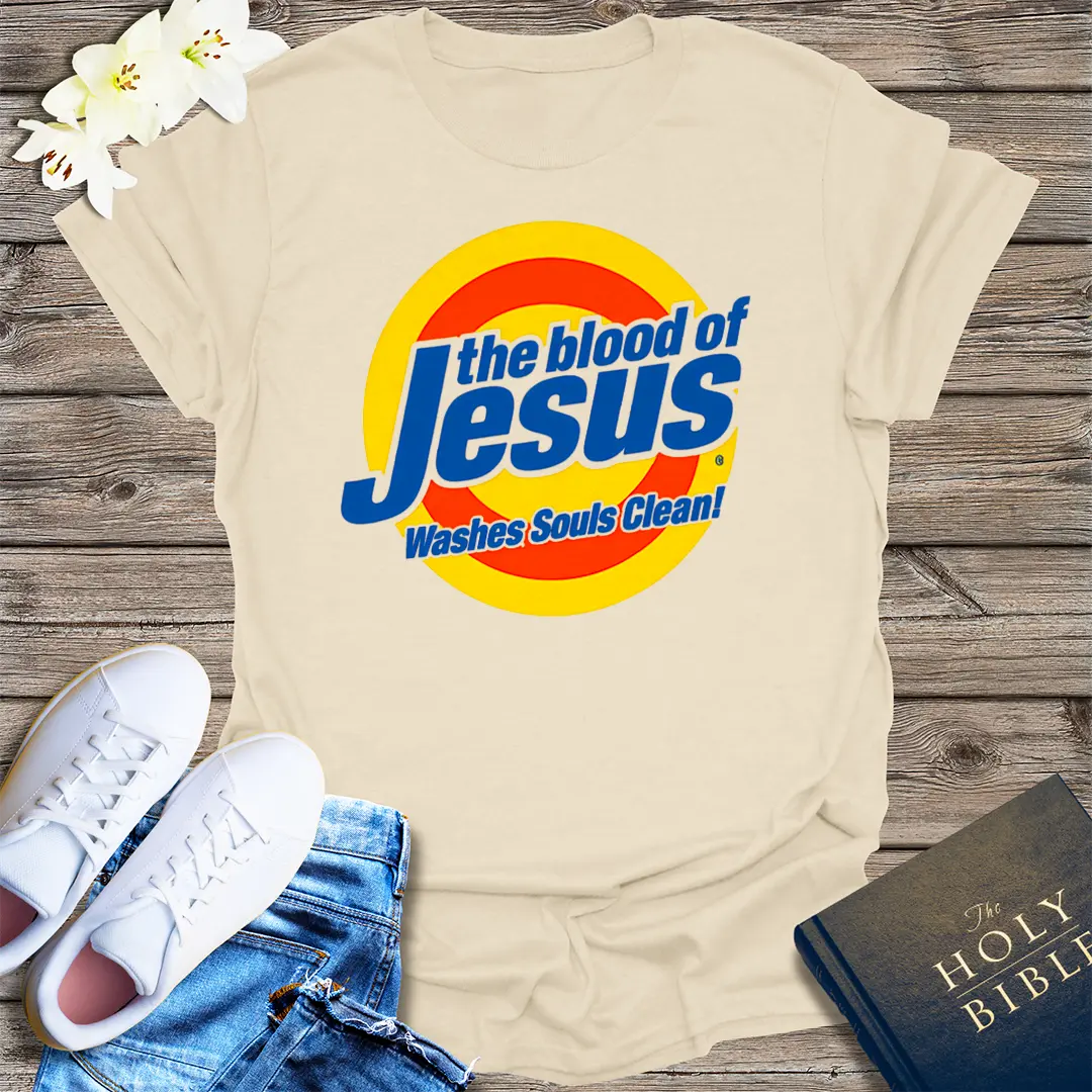 The Blood of Jesus T-Shirt - Natural