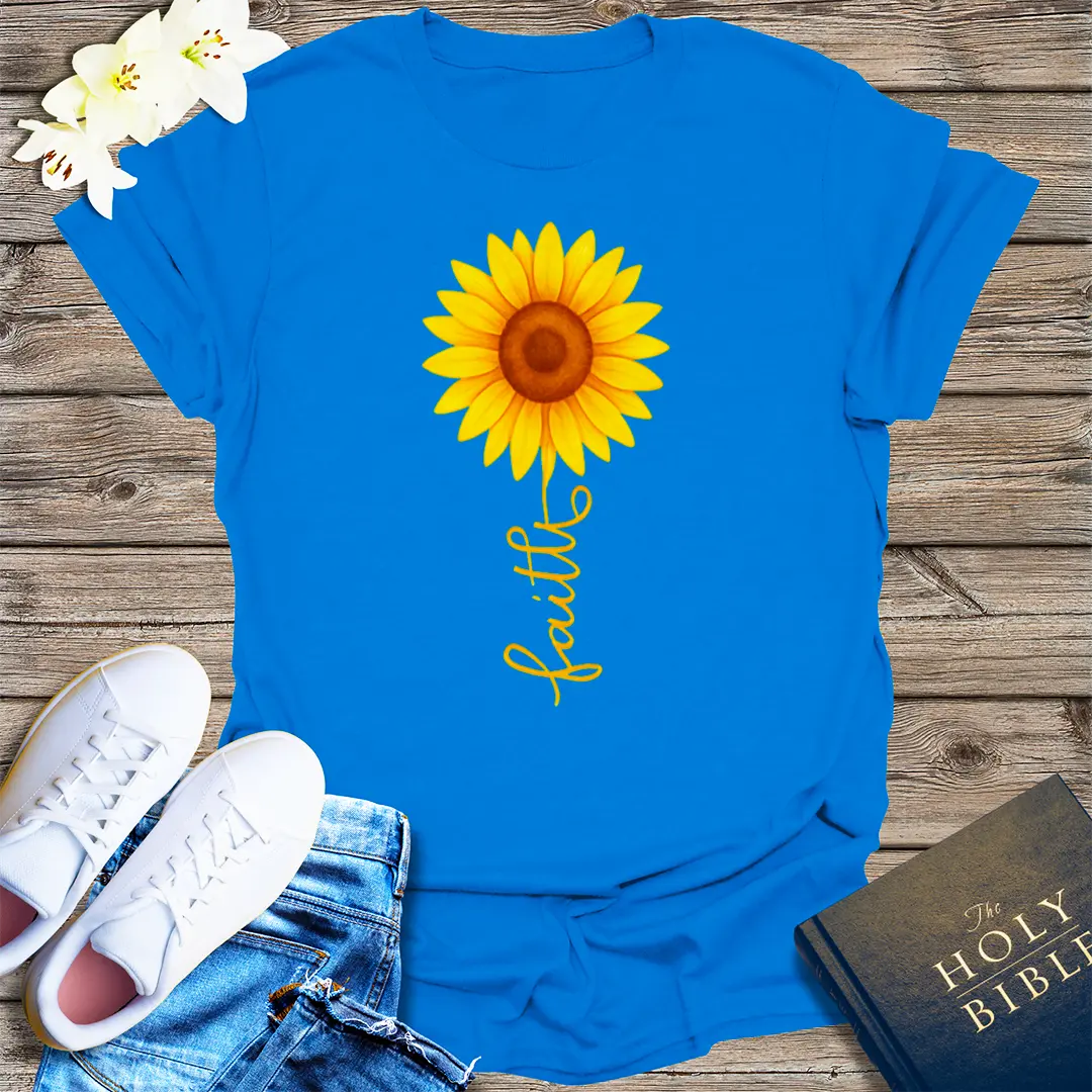 Sunflower Faith T-Shirt - Royal