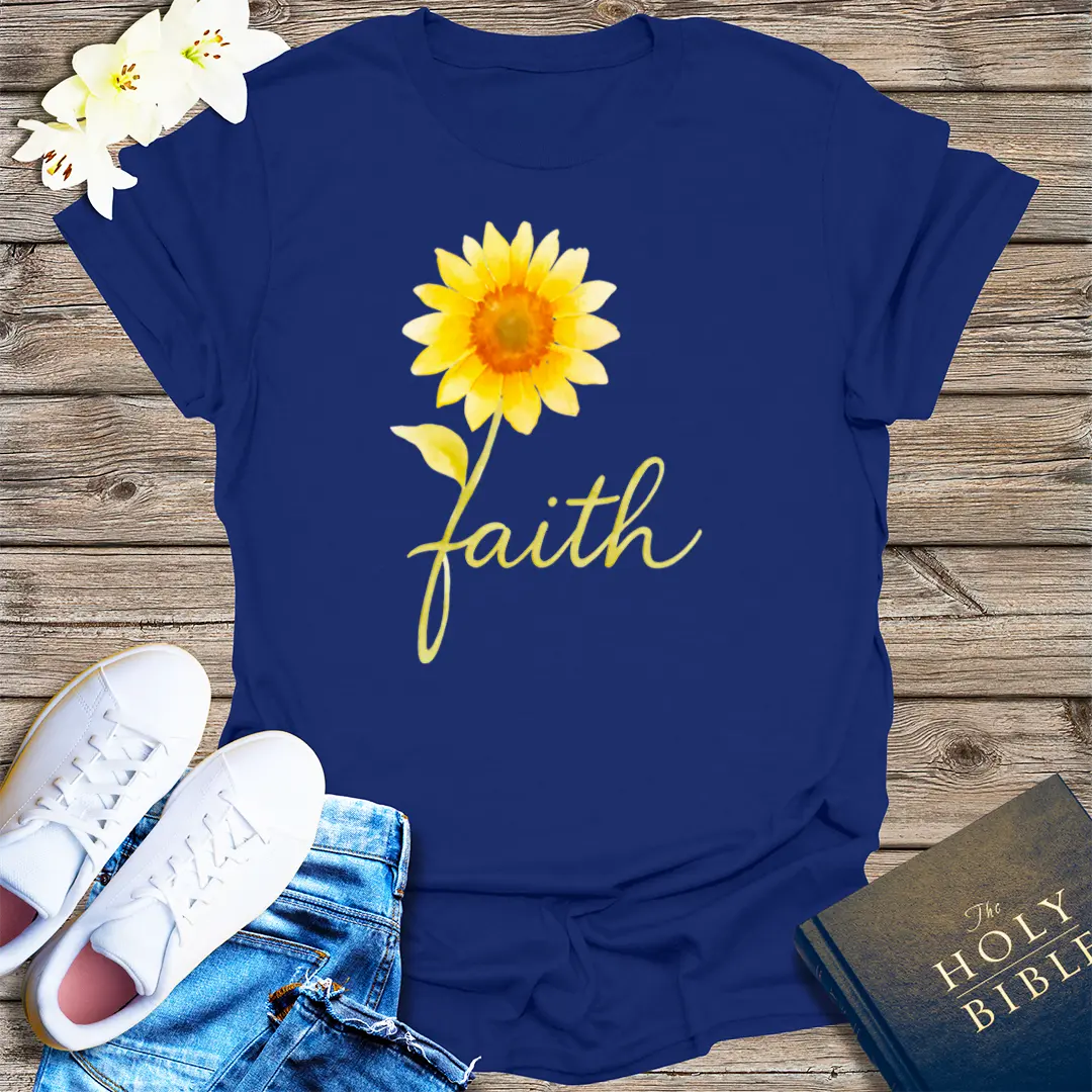 Sunflower Faith T-Shirt - Navy