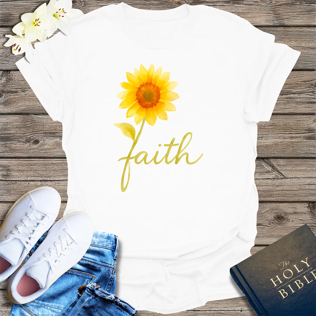 Sunflower Faith T-Shirt - White