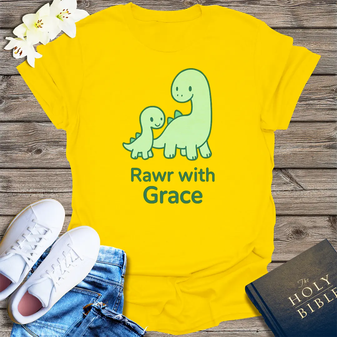 Rawr with Grace T-Shirt - Daisy