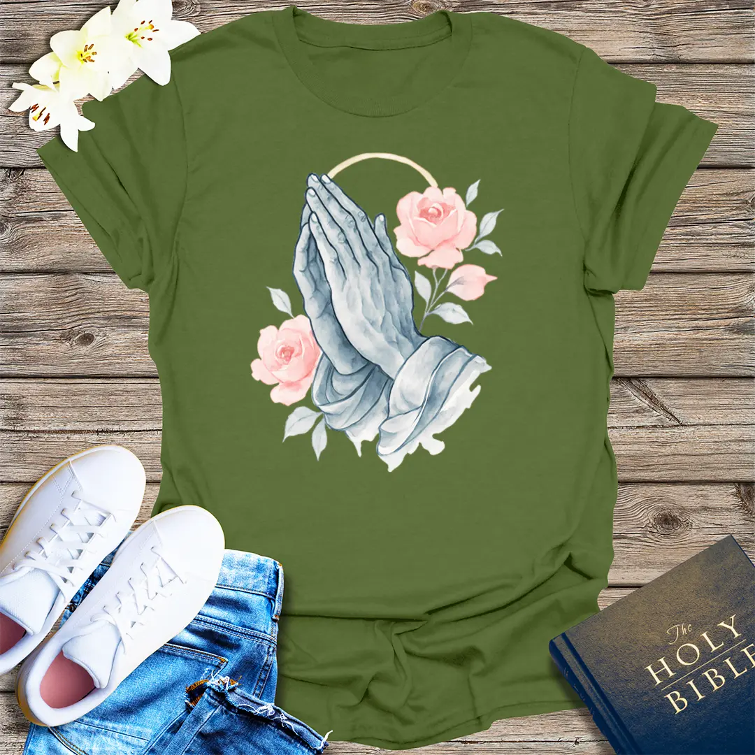 Graceful Prayer T-Shirt - Military Green