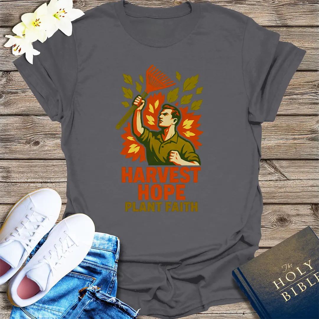 Harvest Hope T-Shirt - Charcoal