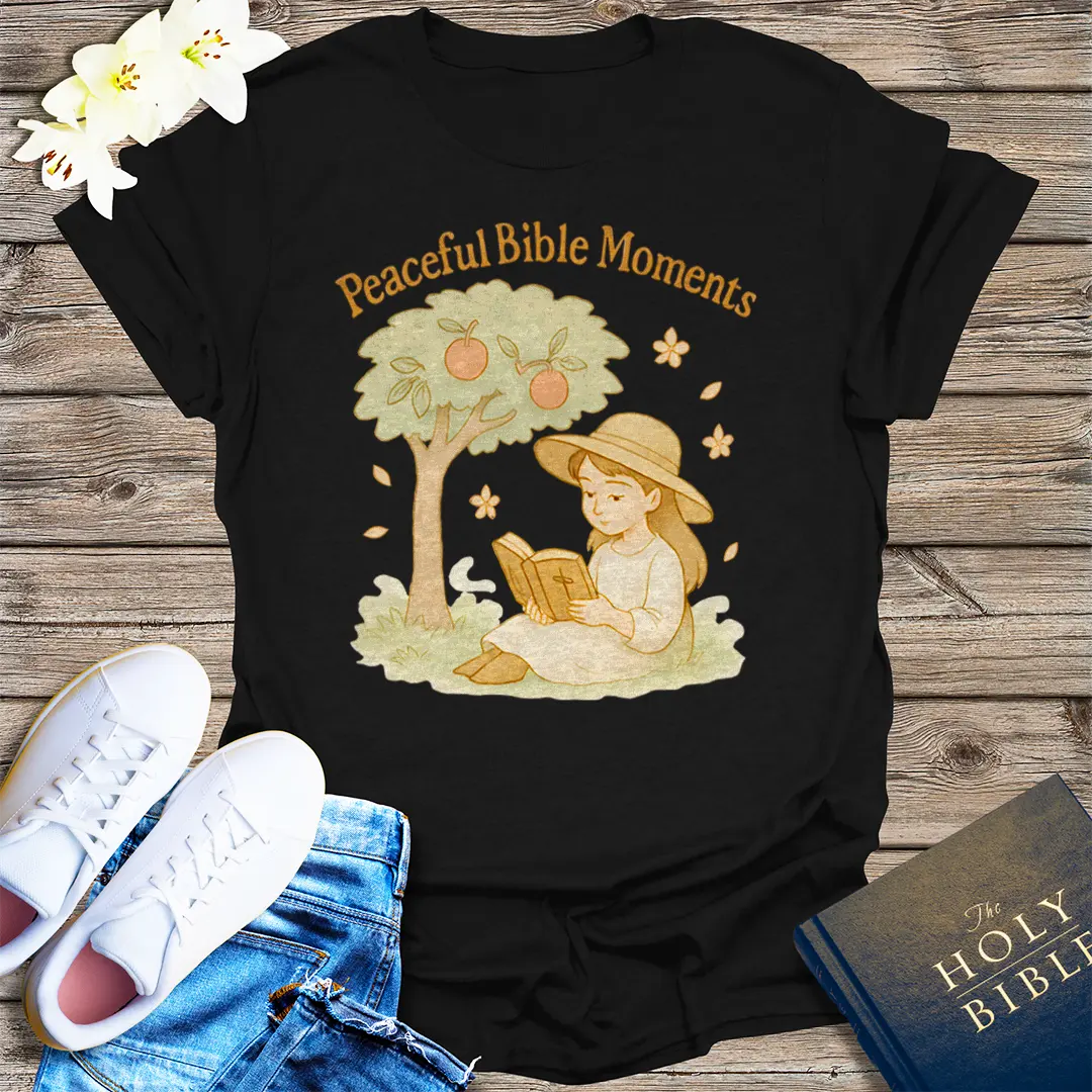 Peaceful Bible Moments T-Shirt - Black