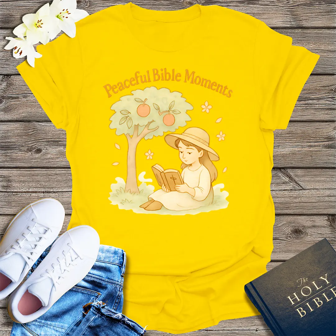 Peaceful Bible Moments T-Shirt - Daisy
