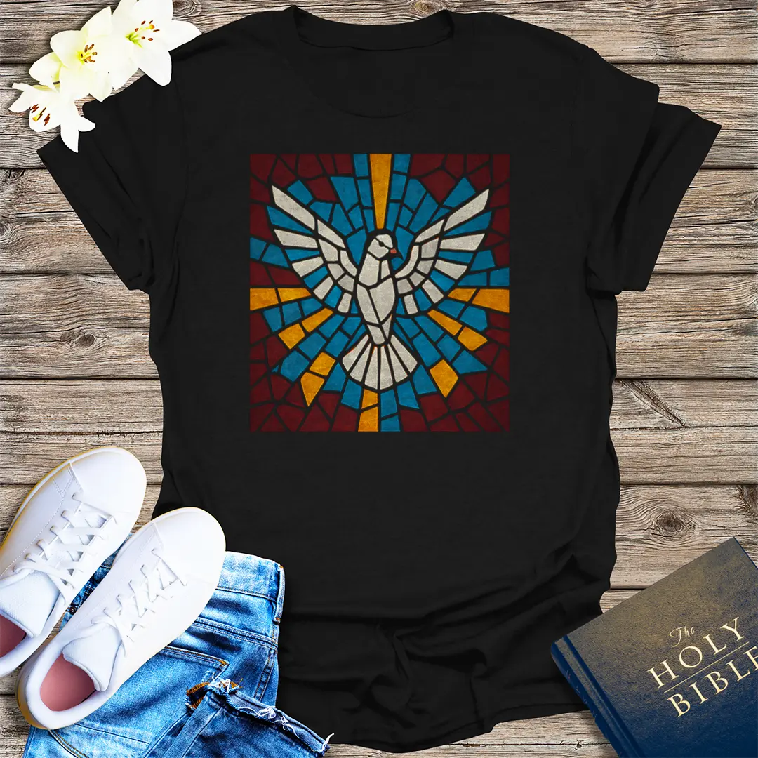 Holy Spirit Mosaic T-Shirt - Black